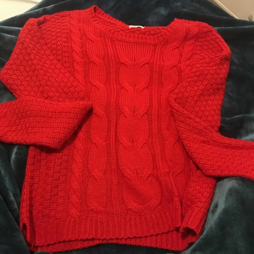 red sweater